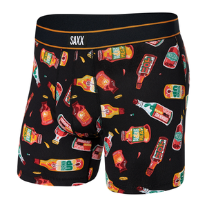 Men's SAXX DAYTRIPPER Boxer Brief Spicy Sauces - black.