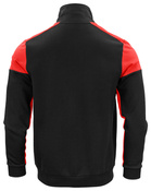 Rozpinana bluza Prime  Sweatvest marki Printer - Czarno - czerwona