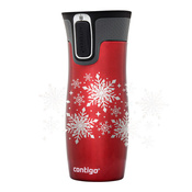 Thermal Mug Contigo West Loop 2.0 470 ml - Red - Snow Stars