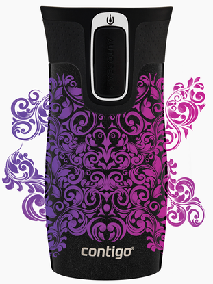 Contigo West Loop Mini Thermobecher 300ml - Glamour - Schwarz Metallic