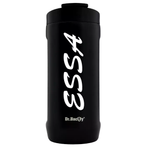 Thermal coffee mug 2-in-1 Dr.Bacty Notus 360 ml - ESSA - black.