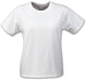 Women's T-shirt Ladies Heavy T-Shirt by Printer - White.