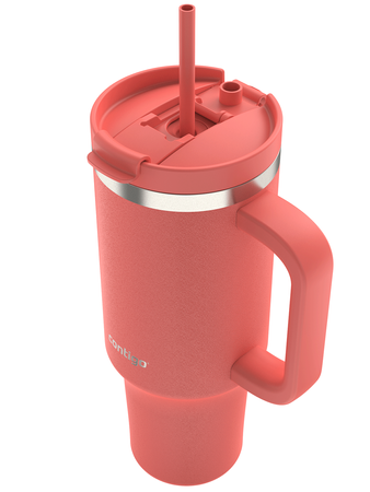 Thermalbecher mit Strohhalm Contigo Streeterville Tumbler 1200 ml - Coral