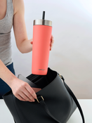 Thermal mug with straw Contigo Luxe Tumbler 720 ml - Coral