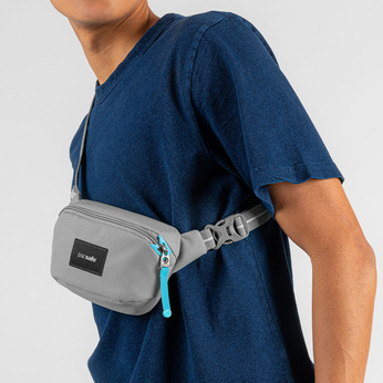 Pacsafe Go anti-theft hip pack - grey