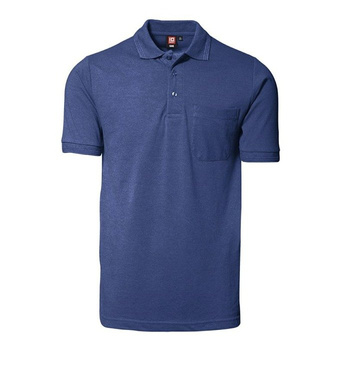 Classic polo t -shirt pocket ID, blue