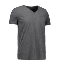 Core V -NECK TEE Charcoal Melange brand ID - graphite