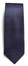 Polka dot tie by FROST brand, navy/red.