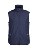 Sleeveless Sideflip jacket by Printer Red Flag - Navy Blue.