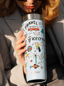 Thermal mug with straw Contigo Luxe Tumbler 720 ml - Summer - Periwinkle