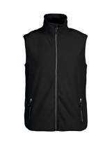 Sleeveless Sideflip jacket by Printer Red Flag - Black.