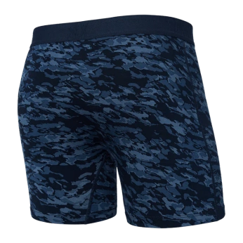 Herren-Boxershorts SAXX ULTRA Boxer Brief mit Streifen - grau