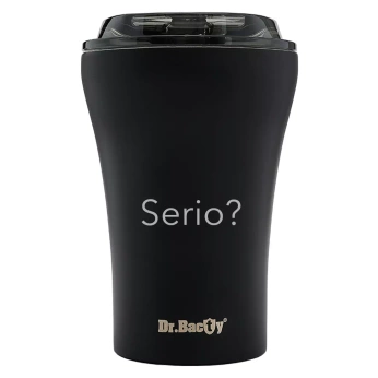 Take -out coffee mug Dr. Bacty Apollo seriously - black