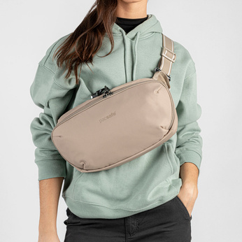 Pacsafe V Anti-Diebstahl wasserdichte Hüfttasche - Beige