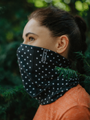 Chusta wielofunkcyjna Dr.Bacty Polka Dots Black