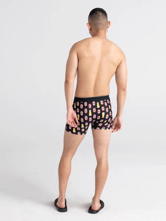 Herren-Sportboxershorts SAXX VOLT Boxer Brief kanadischer Lager - schwarz