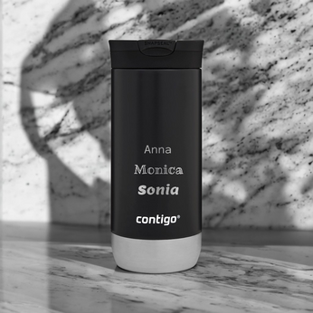 Contigo Huron 2.0 thermal mug with engraving 470ml - Black