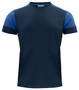 Zweifarbiges Prime T-Shirt der Marke Printer - Dunkelblau - Blau.