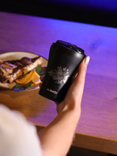 Kubek na kawę termiczny Dr.Bacty Apollo 227 ml - Morski - czarny