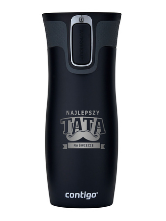 Thermal Mug Contigo West Loop 470 ml - Matte Black - Best Dad in the World