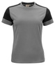 Moderne Prime T Lady T-Shirt der Marke Printer - Grau - Schwarz.