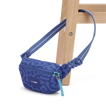 Pacsafe Go anti-theft hip pack - cerulean blue