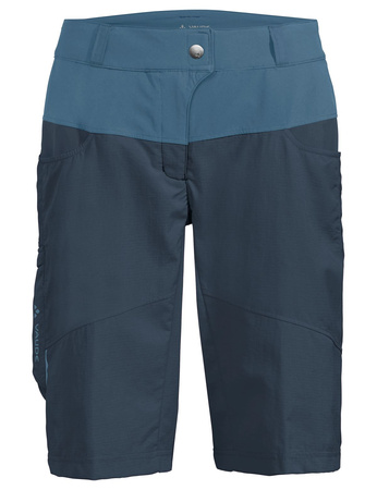 Damenfahrrad -Shorts mit Vaude Qimsa Insert - Marineblau