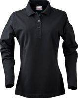 Damen Polo-Shirt Surf Lady L/S von der Marke Printer - Schwarz.