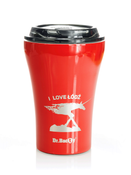 Ceramic-coated thermal Coffee Mug Dr.Bacty Apollo 227 ml Lodz - red