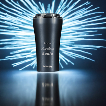 Ceramic-coated thermal Coffee Mug Dr.Bacty  Apollo 2.0 360 ml - Gunmetal
