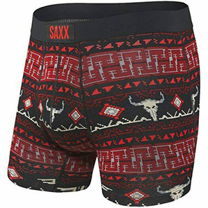 Men's quick-drying SAXX VIBE Boxer Briefs - wild west, black.