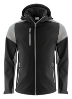 Softshell z odpinanym kapturem Prime Softshell marki Printer - Czarno - szary