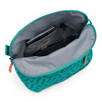 Folding women's anti-theft bag Pacsafe Go - turquoise