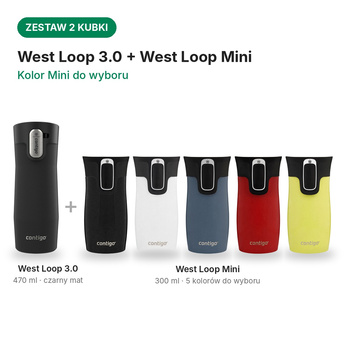 Kubek termiczny Contigo West Loop 3.0 470ml - Czarny Mat