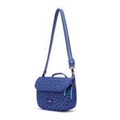Folding women's anti-theft bag Pacsafe Go - Cerulean Blue
