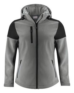 Softshell mit abnehmbarer Kapuze Prime Softshell Lady von der Marke Printer - Grau - Schwarz