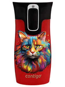 Contigo West Loop Mini 300ml Thermobecher - Katze - Goji Berry