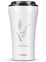 Thermobecher für Kaffee Dr.Bacty Apollo 2.0 360 ml "Rdest żyworodny" – Weiß