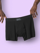 Men's quick-drying SAXX VIBE Boxer Briefs - black.