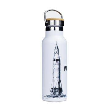 Dr.Bacty Iris Stahl Thermoflasche - weiß - NASA