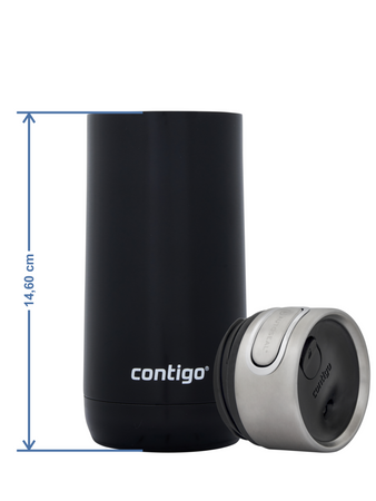 Thermal mug Contigo Luxe Autoseal 360 ml with custom inscription - engraved - White Zinfandel