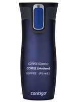 Personalisierbarer thermobecher Contigo West Loop 470ml -  Marineblau
