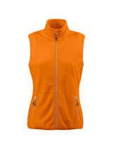 Sleeveless Sideflip Lady Jacket by Printer Red Flag - Orange.