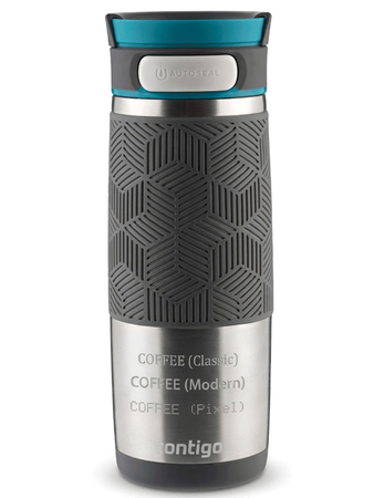 Personalisierbarer thermobecher Contigo Transit (Metra) 470ml - Silber
