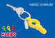 keychain TROIKA haribo schnuller - yellow.