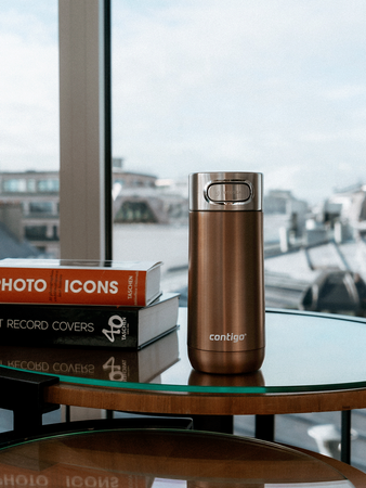 Personalisierbarer thermobecher Contigo Luxe Autoseal 360 ml - Weiß Zinfandel