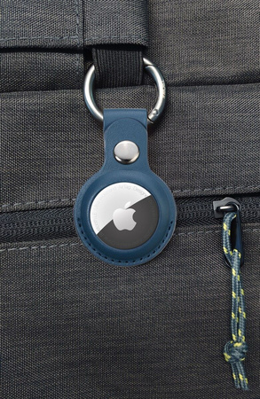 keychain case TROIKA airtag cover - navy blue.