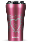 Dr.Bacty Apollo 2.0 thermal coffee mug - 360 ml - Pink - I love You