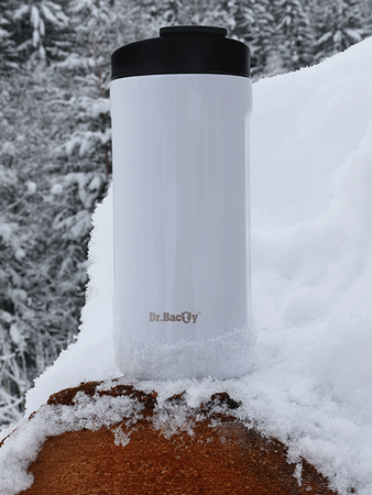 Kaffee Thermalbecher Dr. Bacty Notus für den Manager - weiß