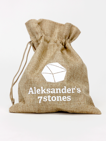 Klocki drewniane dla dorosłych – układanka antystresowa Aleksander Seven Stones, drewno tekowe